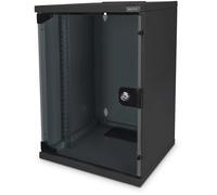 Digitus Armoire réseau 10 pouces 9U Set noir – étagère, multiprise, panneau & switch Gigabit 8 ports