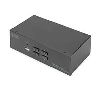 Digitus Commutateur KVM 4 ports Double affichage 4K DisplayPort USB audio