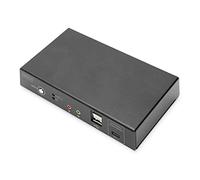 DIGITUS KVM-Switch 2-Port 4K30Hz,USB-C/USB/HDMI in/Out