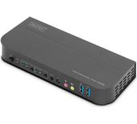 DIGITUS KVM-Switch, 2-Port, HDMI 4K, Metallgehäuse