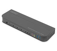 DIGITUS KVM-Switch 4-Port 4K60Hz, 4xDP in, 1xDP/HDMI Out