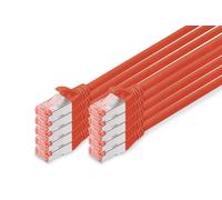 Digitus LAN Cable Cat 6-3m - 10 Pieces - RJ45 Network Cable - S/FTP Shielded - C