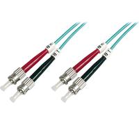 DIGITUS LWL Câble de raccordement 2 x ST - 2 x ST OM3 2,0 m