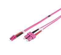 Digitus Câble de raccordement fibre optique DK-2532-05-4 LC mâle – SC mâle OM4 50/125 µ Duplex 5 m