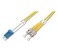 DIGITUS LWL Patchkabel LC-Duplex - 2 x ST OS2 5,0 m