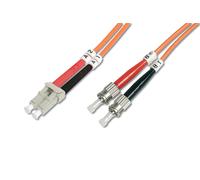 DIGITUS LWL Patchkabel LC -> ST 10.00m Multimode Duplex OM3