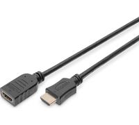 Digitus | męski | 19-pinowy HDMI typ A | żeński | czarny | 19-pinowy HDMI typ A | 5 m