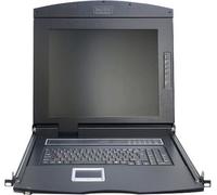 DIGITUS Modulare Konsole 17" TFT, 8-port KVM & Touch,US