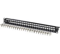 Digitus Panneau de brassage 483 mm (19) CAT 6a noir équipé