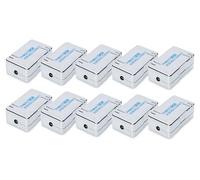 DIGITUS Module de Connexion LSA Cat 6-10 pièces - Blindé - Borne LSA Cat6 autodénudante - AWG 22 à AWG 26 - pour câbles Ethernet, câbles réseau, câbles de Pose, câbles d'installation - Argenté