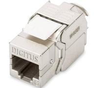 Digitus Module Keystone CAT 6 - blindé plat argent - RJ-45 femelle-femelle