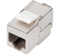 Digitus Module Keystone CAT 6 - blindé plat argent - RJ-45 femelle-femelle