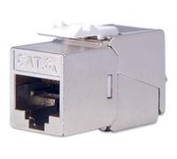 DIGITUS module Keystone cat.6A, blindé, gris Gris G