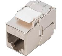 Digitus Module Keystone court RJ45 (8P8C) Cat.6A blindé sans outil acier 28 mm