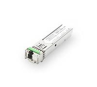 DIGITUS Module SFP Gigabit - 1,25 Gbit/s - Compatible HP & HP Aruba - Mini GBIC - pour Fibre Optique monomode - LC Simplex - Bidirectionnel - TX1550/RX1310nm - Portée 20 km - Plug & Play