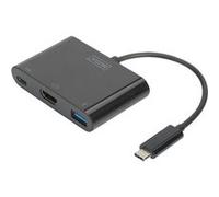 USB Type-C HDMI Multiport Adapter 4K@30Hz 1x HDMI, 1x USB-C Port (PD), 1x USB 3.0