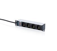 DIGITUS Multiprise 10 Pouces - 4 fiches avec Contact de Protection - 1 U