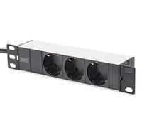 Digitus "1HE Bloc multiprises aluminium 3 prises 10"" 1U"