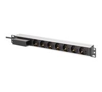 Digitus Multiprise aluminium, 7x avec disjoncteur de protection