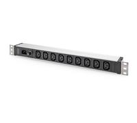 Digitus Multiprise avec profilé aluminium, 9 prises, fiche IEC C14