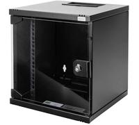 DIGITUS Network Cabinet 10-inch - 6U - Montage mural - HxLxP 330x312x300mm - Profondeur 250mm - Noir - DN-10-06U-B