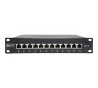 Digitus Panneau de brassage RJ45 10" Cat.6 12 ports 1HE