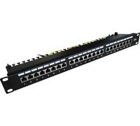 DIGITUS Panneau de brassage 19" 24x RJ45 S/FTP cat. 6 1U avec plateau