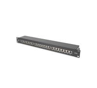 Digitus Panneau de Brassage CAT 6A Classe EA DN-91624S-EA-B 24 Ports RJ45 Blindé 1U Montage Rack 19" Acier Noir -20°C à 70°C