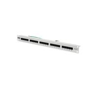Digitus Panneau de Brassage CAT3 ISDN 25 Ports RJ-45 1U Montage Rack 19" Acier Galvanisé 515x55mm Gris