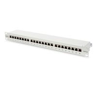 Digitus | Panneau de brassage | DN-91624S | Blanc | Catégorie : CAT 6 ; Ports : 24 x RJ45 ; Durabilité : 7.7kg ; Force d'insertion : 30N max | 48.2 x 4.4 x 10.9 cm