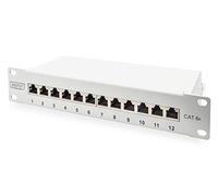 Digitus Panneau de brassage DN-91612S-EA-G – 12 ports CAT 6a – 1 UH – 1 pièce