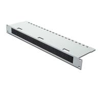 Digitus – Panneau d'agencement de câbles 1U – brosse 30×400 mm, plateau 480×120 mm – gris (RAL 7035)