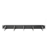 Digitus Panneau de rangement de câbles 1U – 5 étriers 40×75 mm – 19 pouces – Noir
