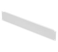 DIGITUS Panneau de recouvrement 19" - 2U - Cache pour armoires réseau & serveur - Cache pour rack - matériel de fixation inclus - Tôle d'acier - laqué à la poudre - Gris