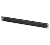 DIGITUS Passe-câble avec brosse - 1U - 19 pouces - pour armoires réseau & câbles réseau - Noir