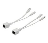 Digitus Kit câble PoE passif DN-95001 – 1x répartiteur PD + 1x injecteur PSE – Blanc