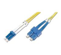 Digitus Câble fibre optique DK-2932-01 LC–SC Duplex OS2 Monomode 1 m Jaune 9/125
