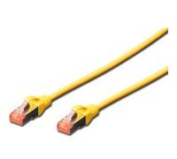 Digitus Câble réseau RJ45 DK-1644-030/Y CAT 6 S/FTP 3 m Jaune Sans halogène Avec cliquet