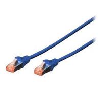 Digitus Câble LAN DK-1644-030/B RJ45 Cat 6 S/FTP 3 m Bleu sans halogène Compatible Cat6A/7