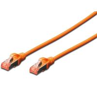 DIGITUS Patchkabel Cat6 S/FTP 2xRJ45 1.0m oran Hebelschutz Polybeutel