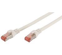 DIGITUS Patchkabel Cat6 S/FTP 2xRJ45 2,0m weiß Hebelschu