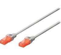 DIGITUS Patchkabel Cat6 U/UTP 2xRJ45 2.0m grau Hebelschutz Polybeutel
