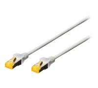 DIGITUS Patchkabel Cat6a S/FTP 2xRJ45 15.0m grau Hebelschutz Polybeutel