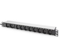 DIGITUS PDU 1HE 8xC13 2xC19 Ausgänge 230V/16A schwarz