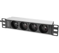DIGITUS PDU 1U 4xCEE7/5 FR-Ausgänge 230V/16A schwarz