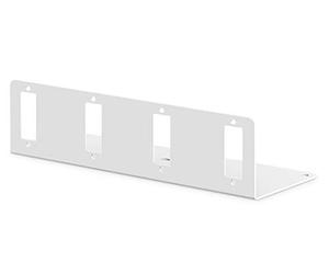 DIGITUS Plaque d'adaptation pour Unibox Fibre Optique DN-96800S-2-4X SC-Duplex ou LC-Quad - Panneau de Brassage Fibre Optique - Gris