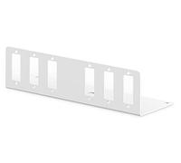 DIGITUS Plaque d'adaptation pour Unibox Fibre Optique DN-96800S-2-6X SC-Duplex ou LC-Quad - Panneau de Brassage Fibre Optique - Gris