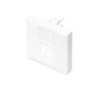 45x45 mm 1-port shutter with transp. label field for DN-93802-5, content: 1x shutter, RAL 9003