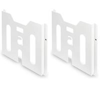 DIGITUS Pochette à Plan - Format DIN A4 - pour armoires réseaux ou serveurs - Rangement de Documents - avec Fixation adhésive - 233 x 263 x 30 mm - Gris Clair, RAL 7037 (Lot de 2)