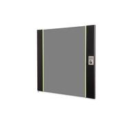 DIGITUS Porte de Rechange en Verre pour Armoire réseau Unique - 12 U - Compatible avec DN-19 12-U-SW, DN-19 12U-6/6-SW, DN-19 12-U-3-SW - avec Serrure et clé - Verre de sécurité - Noir